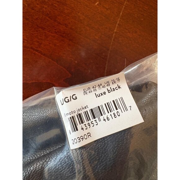 Spanx NWT Faux Leather Moto Jacket in Luxe Black Women’s Large - Picture 15 of 16
